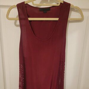Maroon Alexander Wang Silk Top